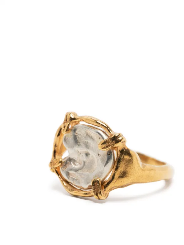 Gold over deals sterling silver rings