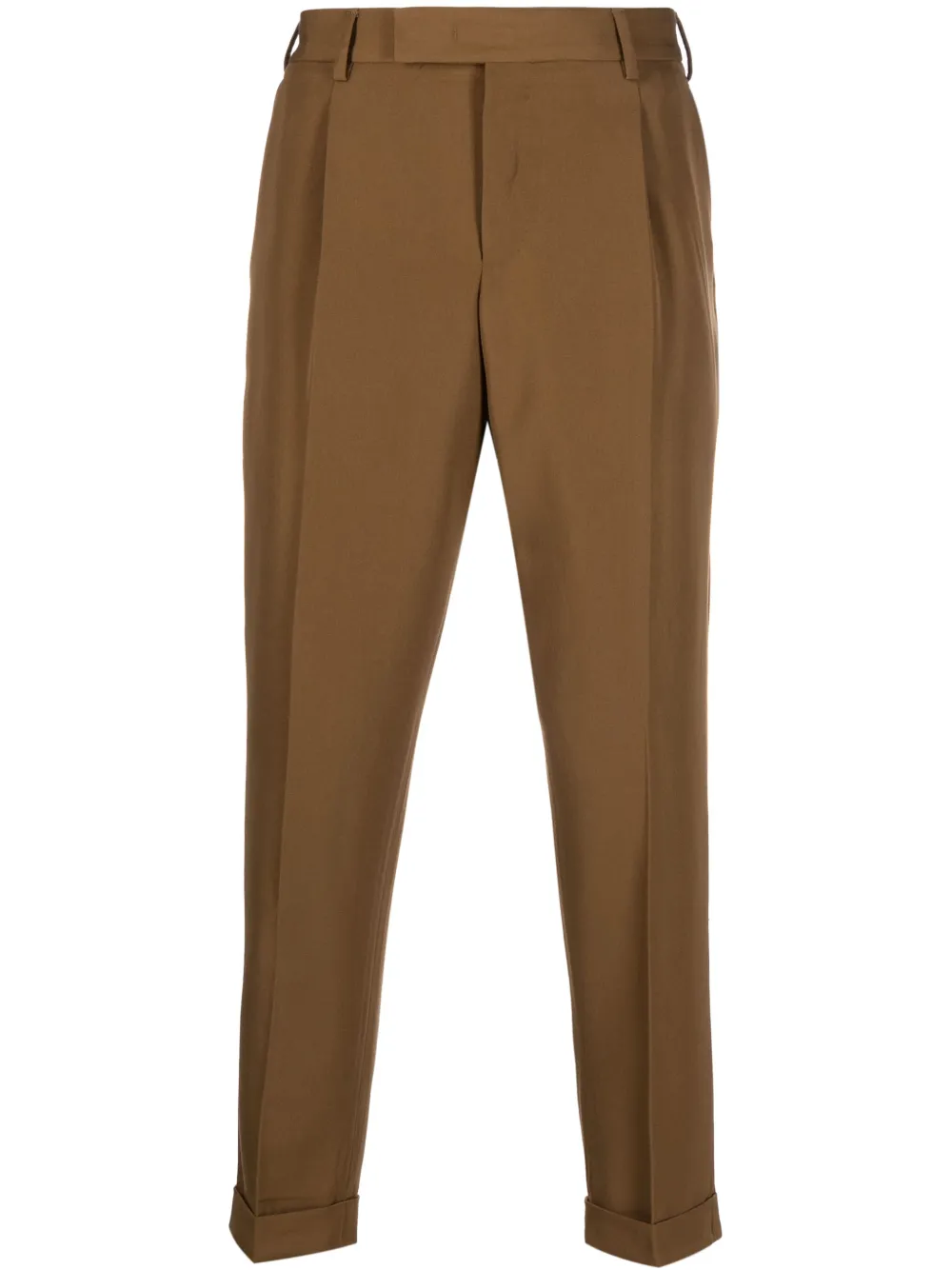 PT Torino tailored virgin-wool trousers Bruin