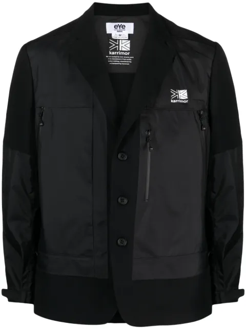 Junya Watanabe MAN logo-print panelled blazer