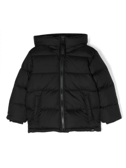 Aspesi Kids zip-up hooded padded coat 