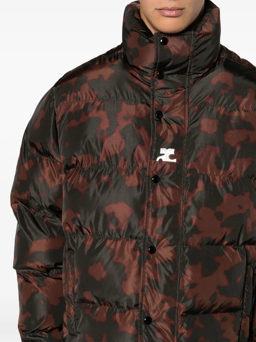 Courrèges Jack met camouflageprint Zwart