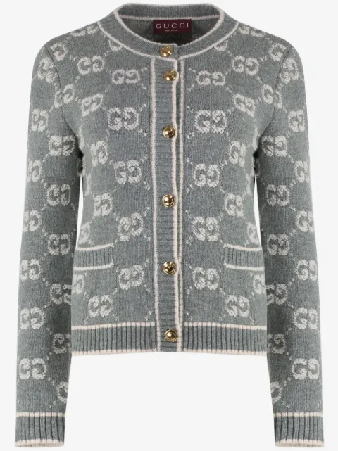 Gucci cárdigan con motivo GG en jacquard