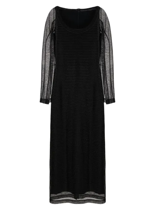 Robe longue à manches fendues - Gloria Coelho - Modalova