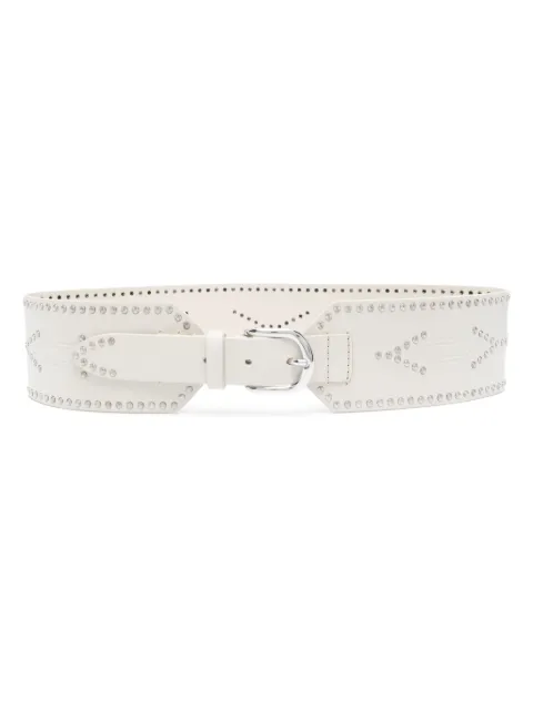 ISABEL MARANT Telma stud-embellished leather belt