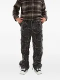 Nahmias patchwork frayed jeans - Black
