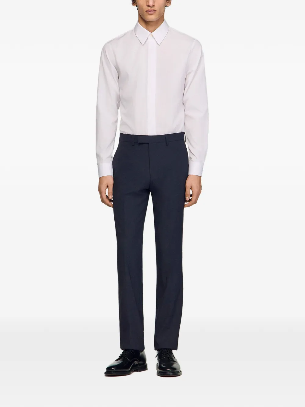  Sandro Camisa De Popelina - Blanco 