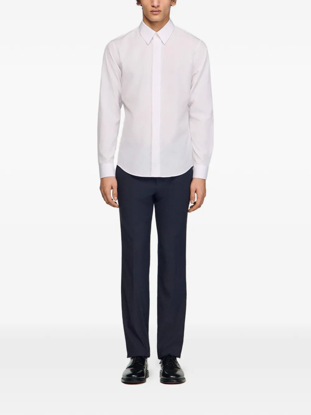  Sandro Camisa De Popelina - Blanco 