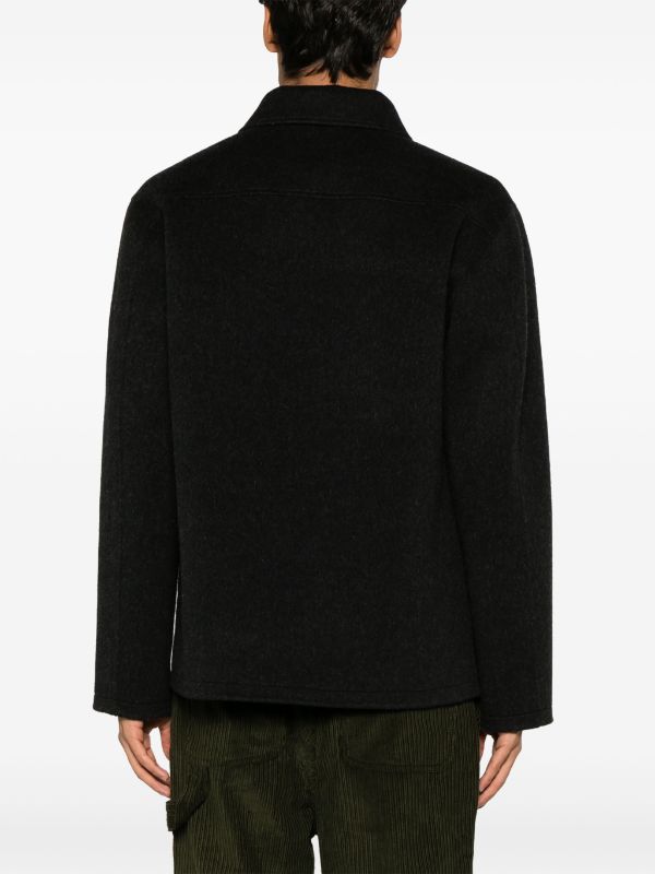 SANDRO spread-collar zip-up Bomber Jacket - Farfetch