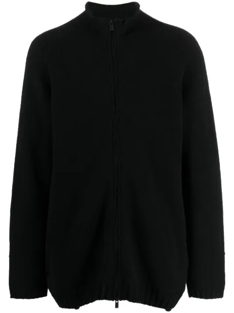 Yohji Yamamoto cárdigan con cuello alzado
