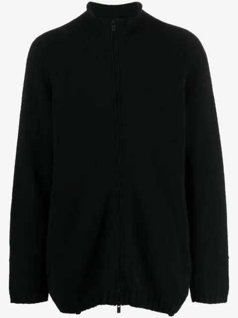 Yohji Yamamoto kofta med trattformad krage
