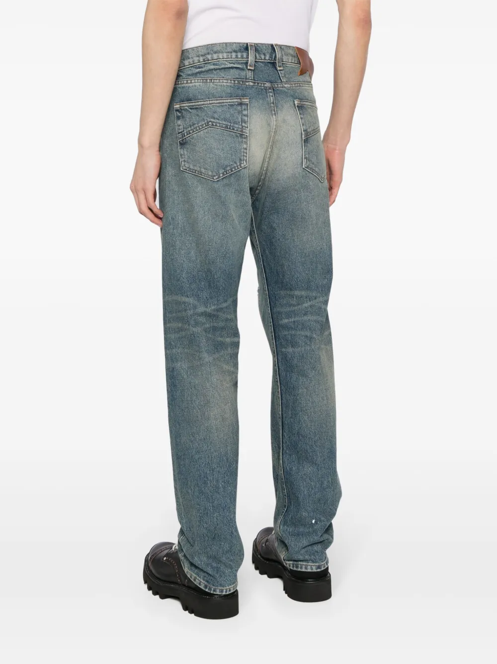 RHUDE Gerafelde jeans Blauw
