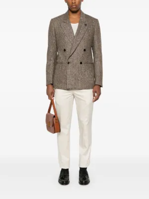 Sandro Parisサンドロ・パリ　ウールジャケットコート　ベージュ　36 Double-breasted wool trench coat white / beige For Women