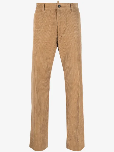 DSQUARED2 corduroy straight-leg trousers