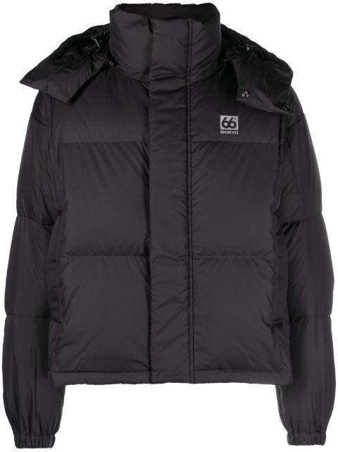 66 North Dyngja cropped quilted down jacket