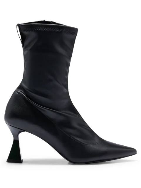 HUGO Ankle boot com salto esculpido