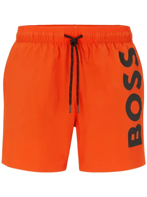 BOSS Bermuda de praia com logo