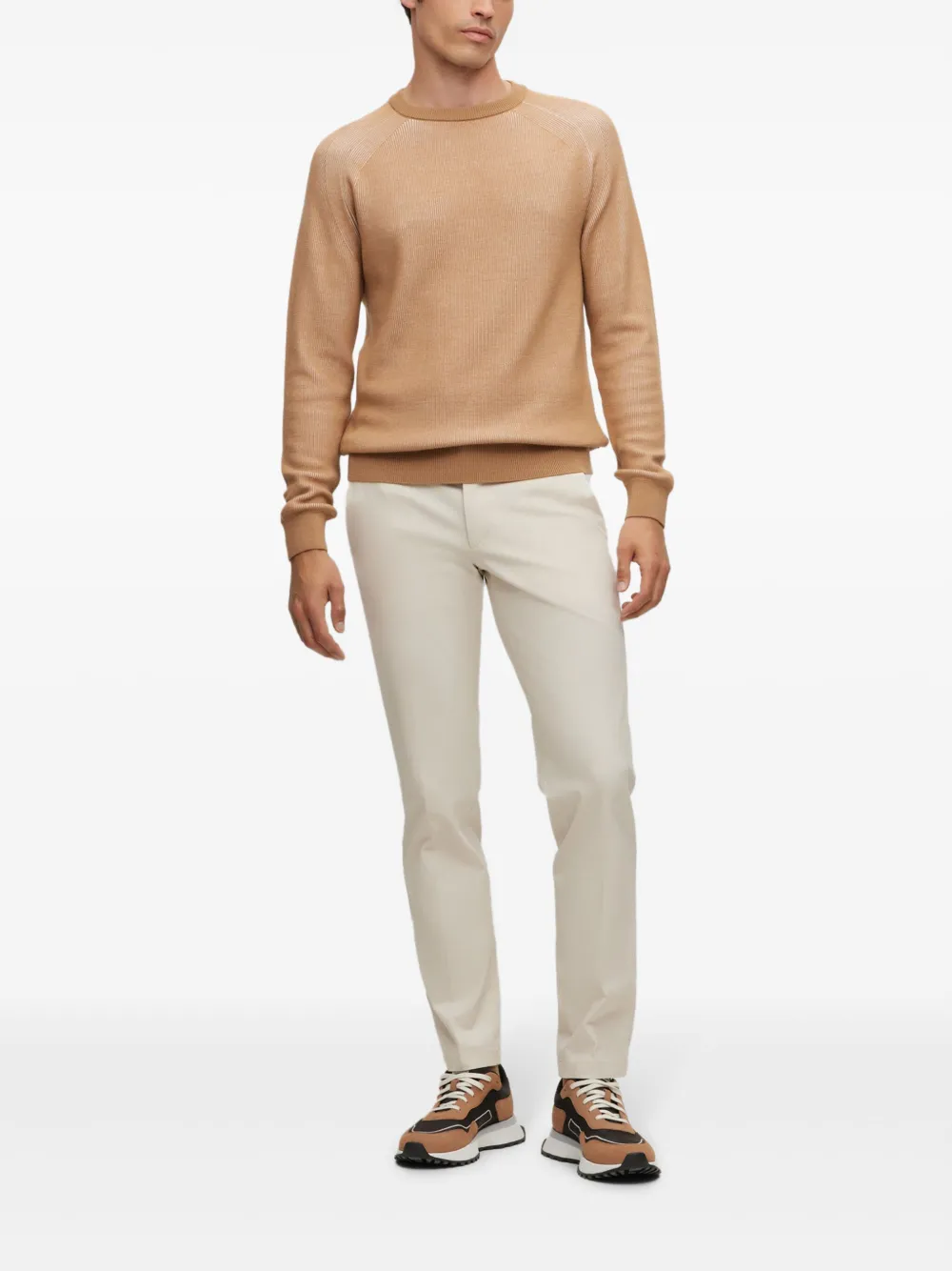 BOSS Slim-fit broek - Beige