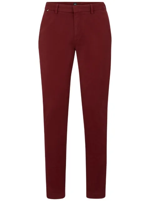 BOSS Calça slim cintura média