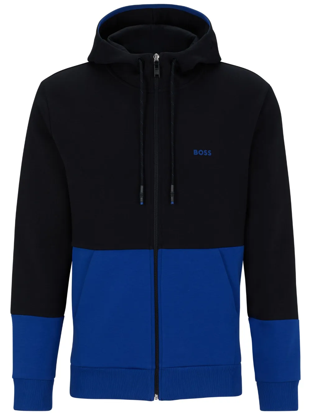 BOSS Jaqueta color block com estampa de logo | Preto | Image 1