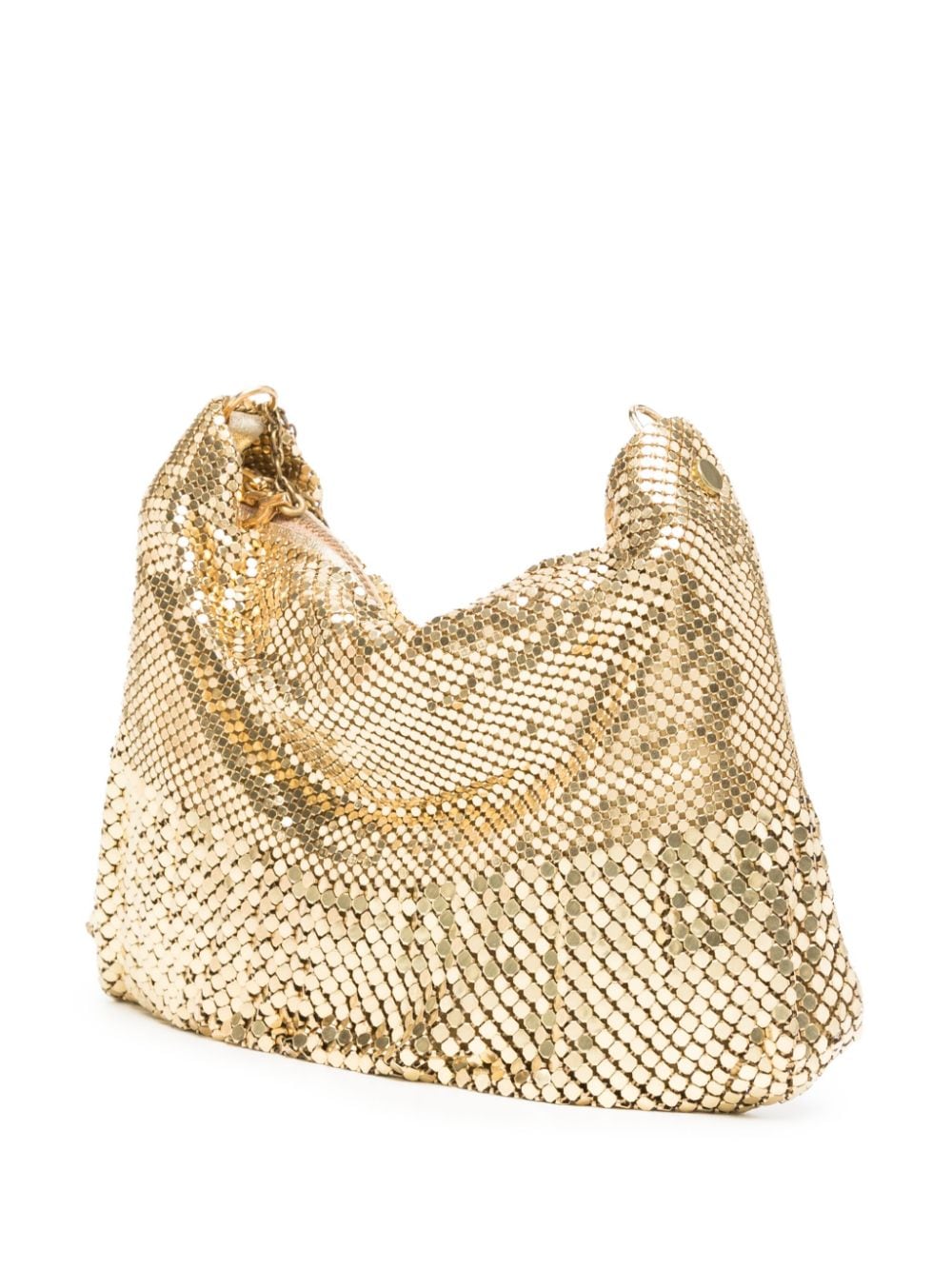 Shop Madison.maison Ana Disco Mesh Crossbody Bag In Gold