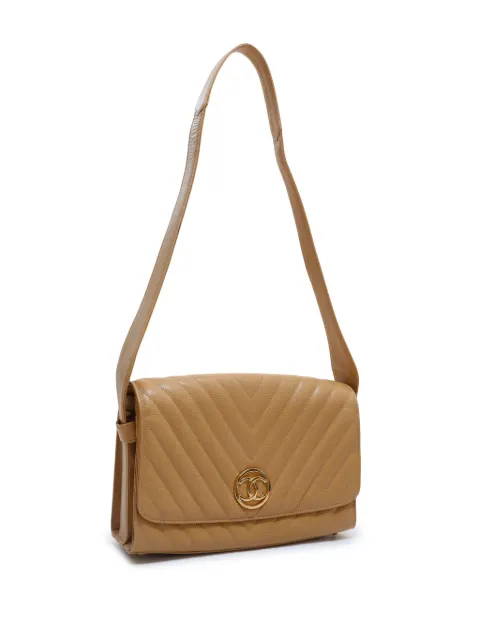 CHANEL Pre-Owned 1995-1996 Chevron flap shoulder bag FF1766 - 2