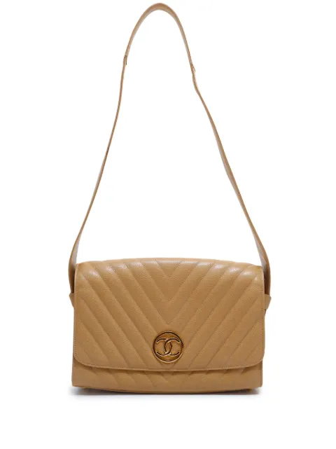 Cheap CHANEL 1995-1996 Chevron flap shoulder bag Women