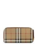 Burberry Vintage Check-pattern zipped wallet - Neutrals