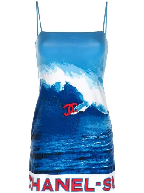 CHANEL Pre-Owned 2002 Surf Line minidress