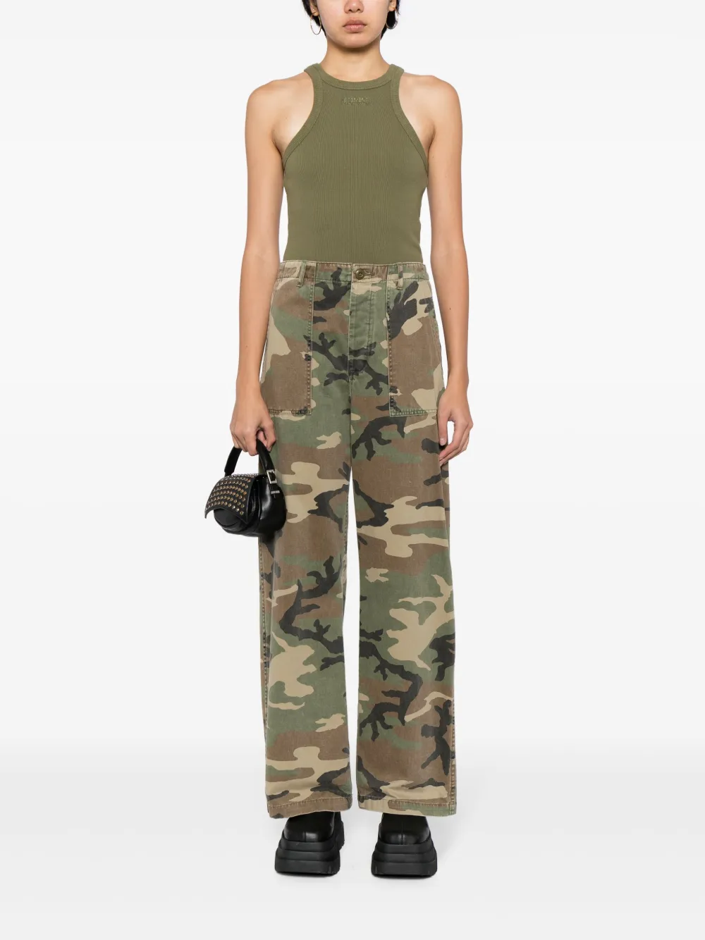 VETEMENTS Top met geborduurd logo Groen