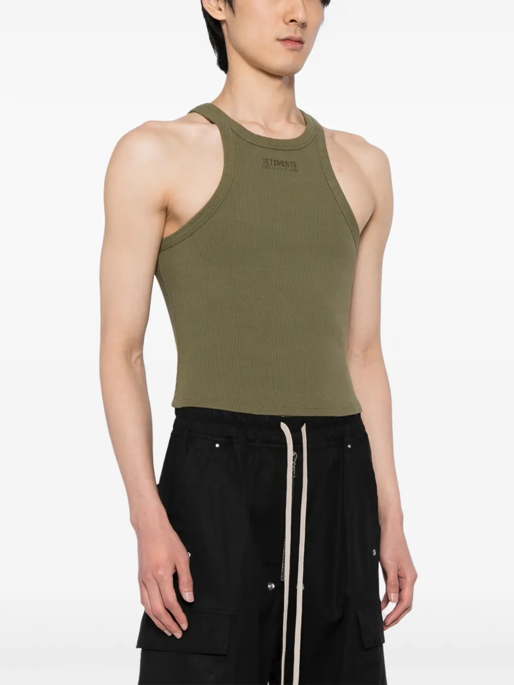 VETEMENTS Top met geborduurd logo Groen