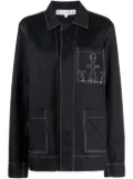 JW Anderson logo-embroidered chore jacket - Black
