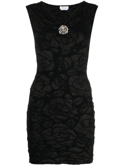 Blumarine vestido con motivo en jacquard