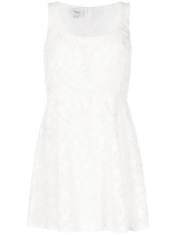 Giambattista Valli Sleeveless Lace Mini Dress | White | FARFETCH