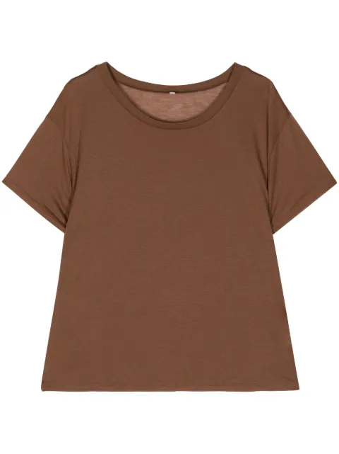 Baserange stud-detailing round-neck t-shirt