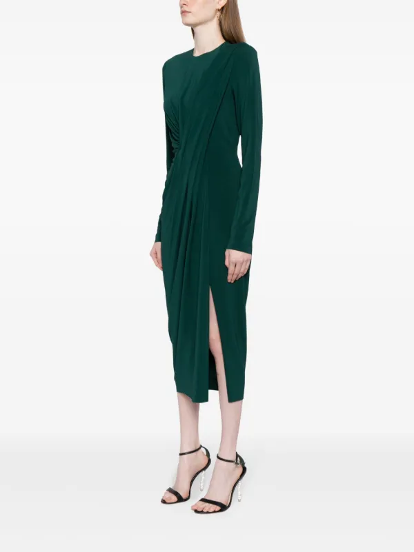 jason wu green dress Draped Midi | Evening gowns