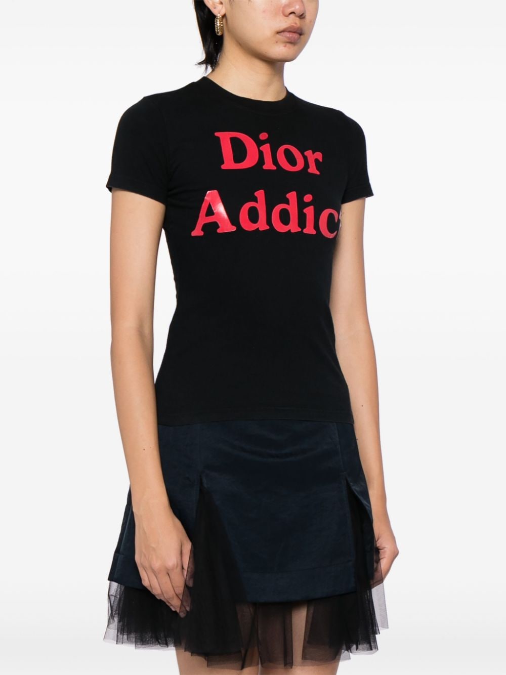 ⭐︎素材Dior ディオール　長袖Tシャツ　Addict アーカイブ　ブラック