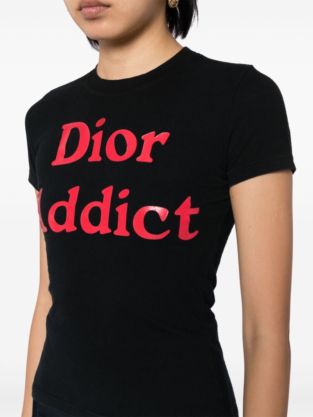 ⭐︎素材Dior ディオール　長袖Tシャツ　Addict アーカイブ　ブラック