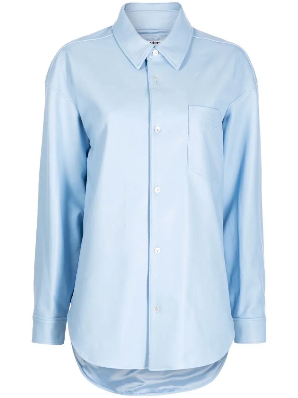 Alexander Wang T-shirt met logo-reliëf Blauw