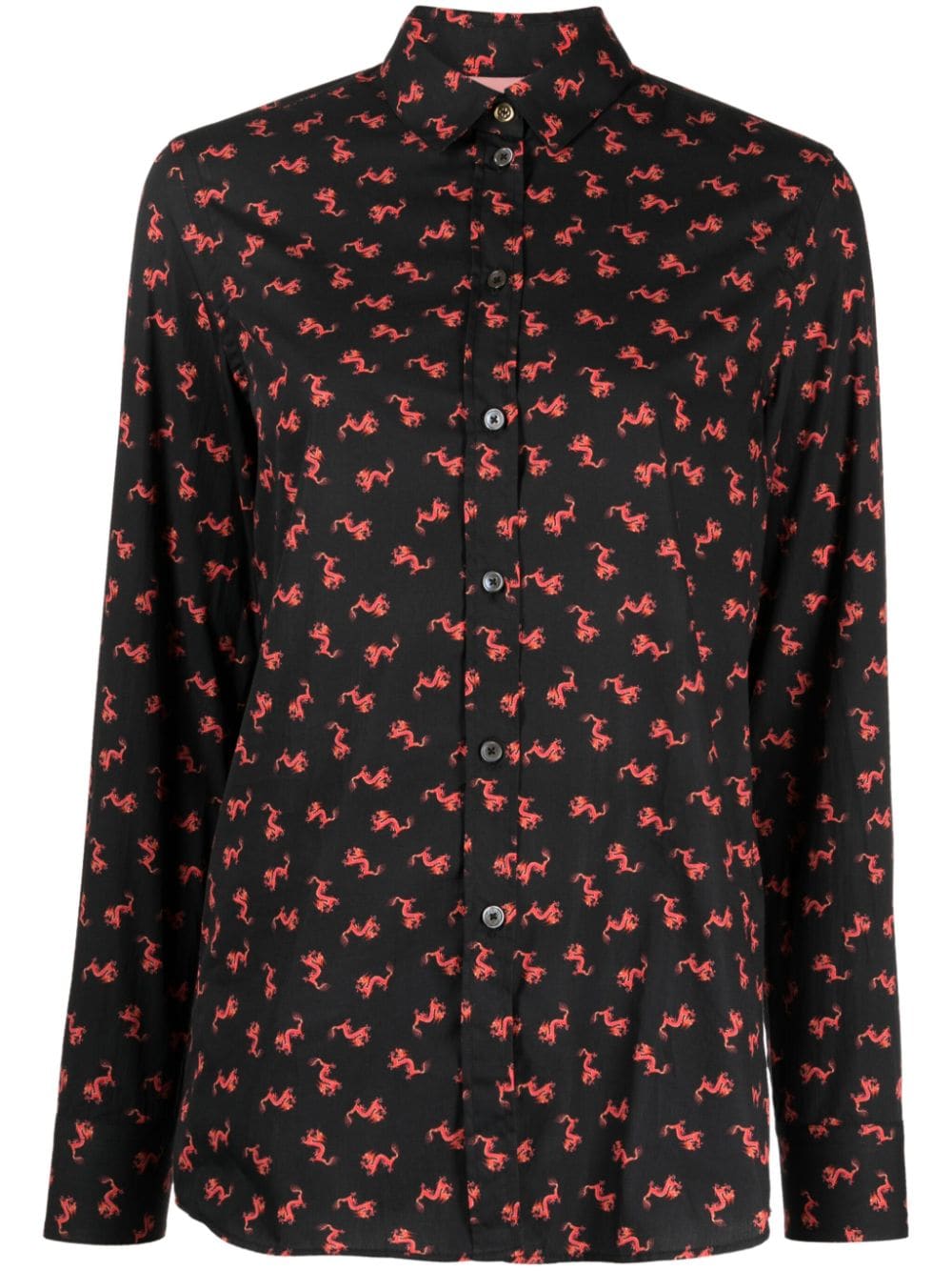 Image 1 of Paul Smith abstract-pattern button-up shirt