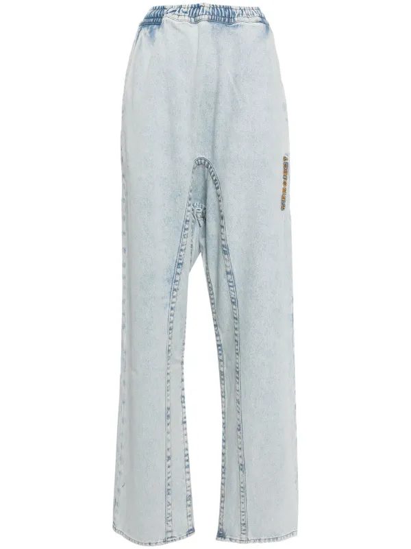 Y/Project Wide-leg Organic Cotton Jeans in Blue