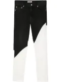 Undercover colour-blocked skinny jeans - Black