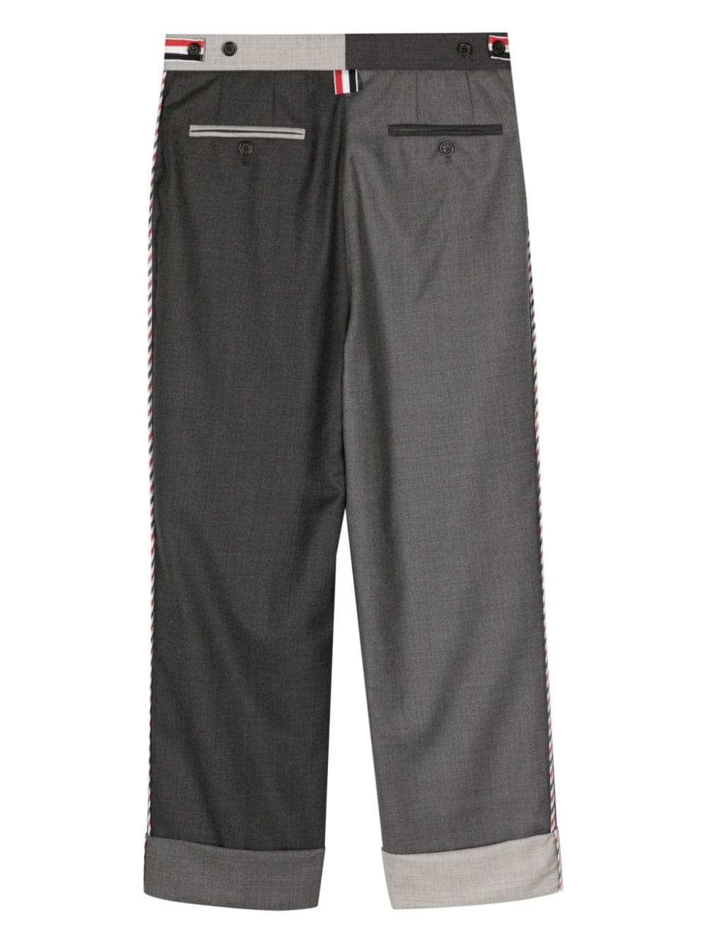 Image 2 of Thom Browne two-tone straight trousers