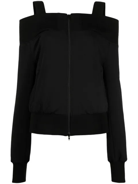 Yohji Yamamoto drop-shoulder zipped top