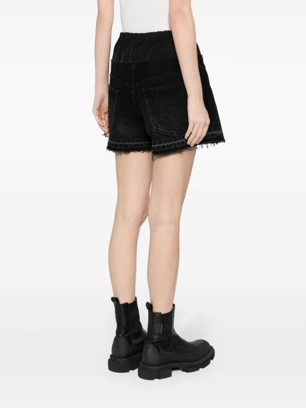 Sacai drawstring-waist Denim Shorts | Blue | FARFETCH
