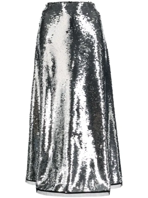 Molly Goddard sequinned midi skirt