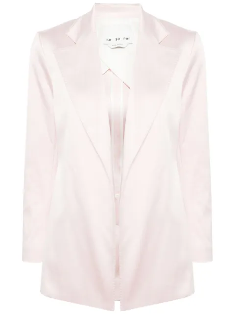 SA SU PHI silk notch-lapel blazer