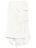 sacai handkerchief cotton midi skirt - White