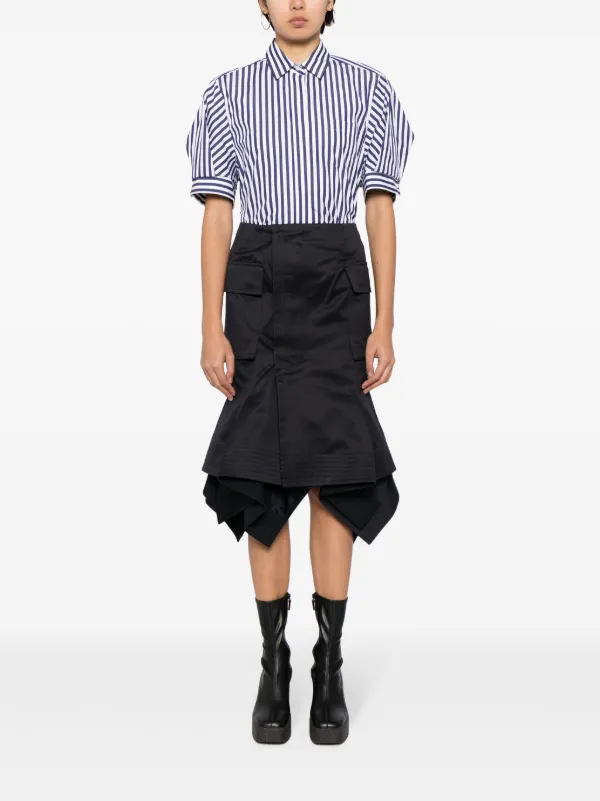 Sacai カーゴ スカート | ブラック | FARFETCH JP