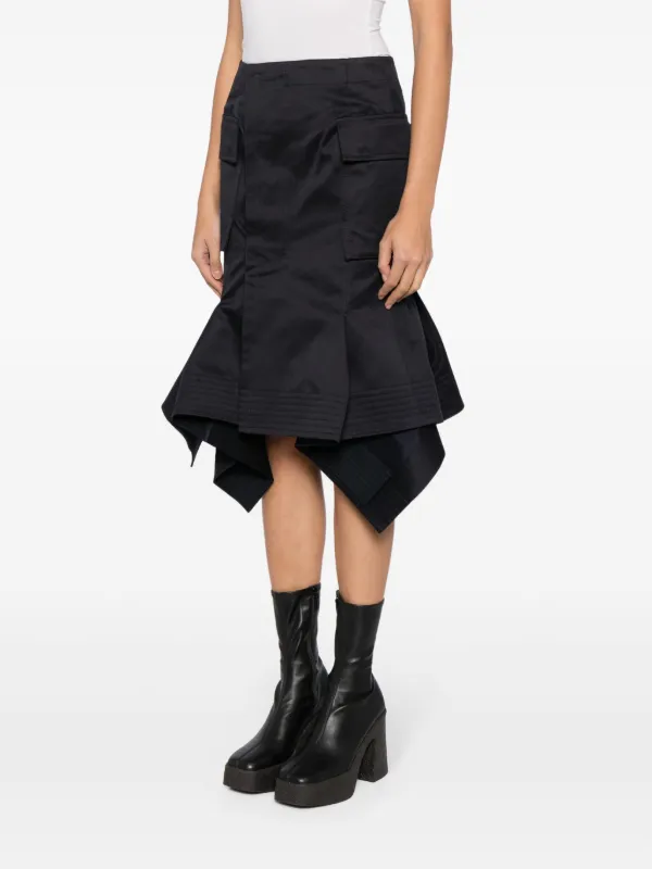 sacai - sacai / サカイ | 2022SS | Grosgrain Mix Skirt フレア