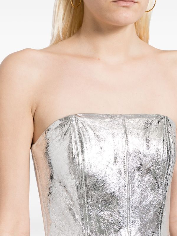 David Koma Sequin Bandeau in Black